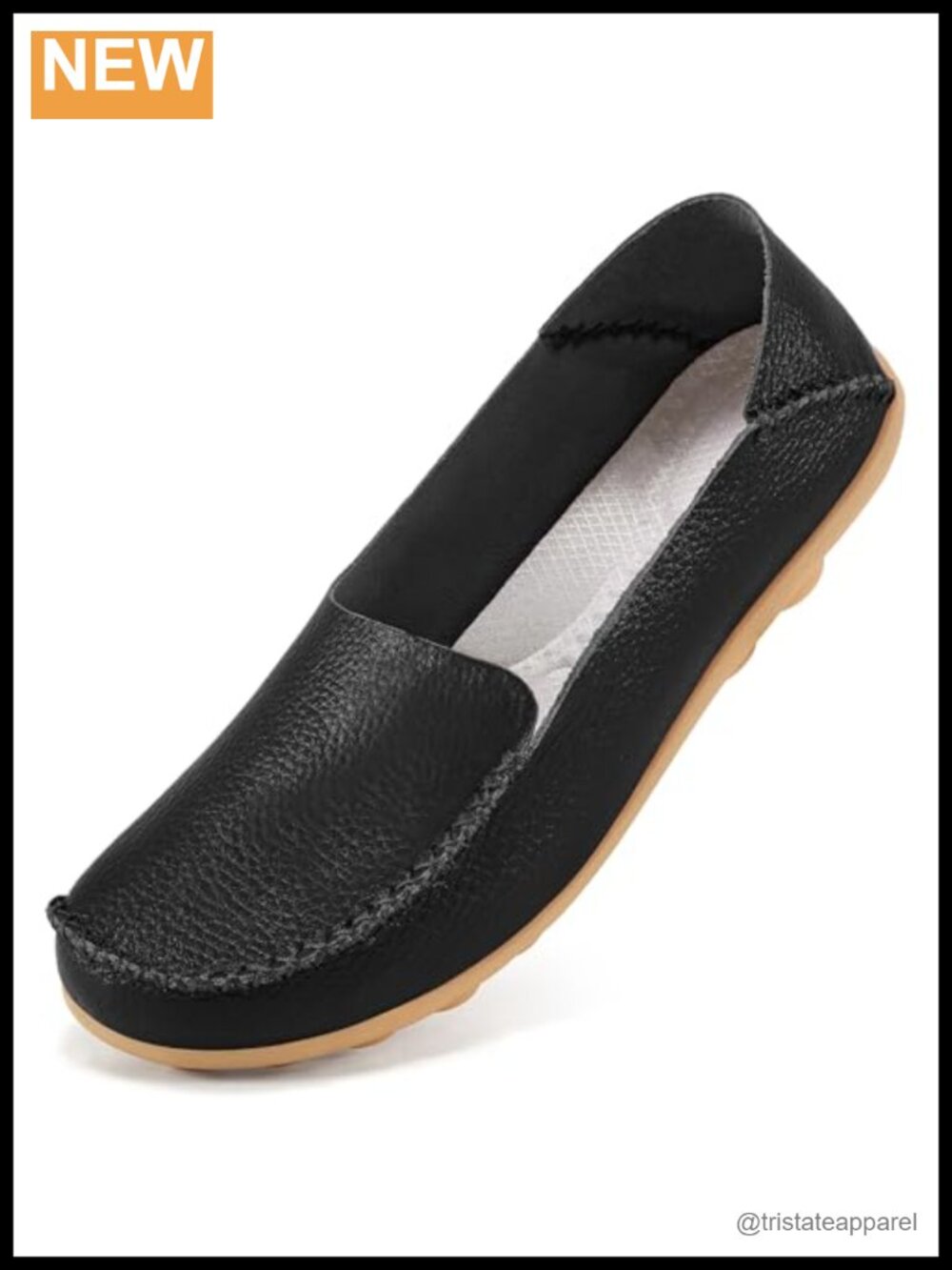 Women's Faux Leather Loafers Slip On Comfort Walking Flats